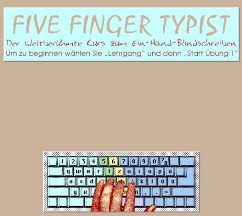 Five Finger Typist Schreib-Lehrgang