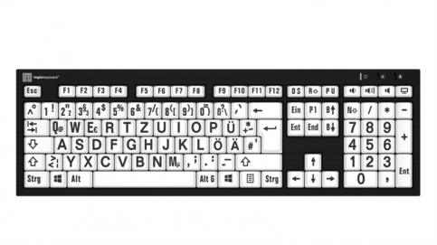 LogicKeyboard Large Print Tastatur mit weißen Tasten