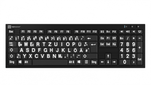 LogicKeyboard Large Print Tastatur mit schwarzen Tasten