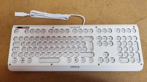 Tastatur mit Abdeckplatte (Fingerführung) grau