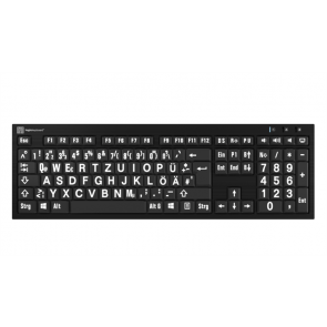 LogicKeyboard Large Print Tastatur mit schwarzen Tasten